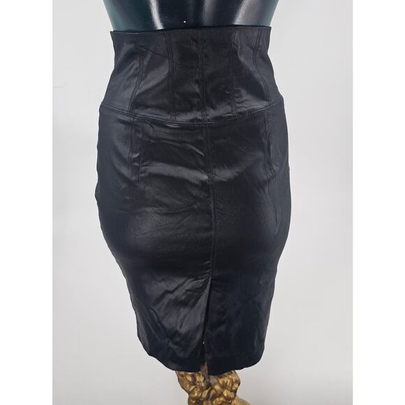 Guess by Marciano Black Pencil Stretch Midi Skirt Women's 6 S Corpcore 3506 - Picture 2 of 7